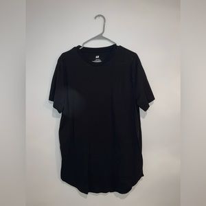 Black H&M Long Fit Tee - Large